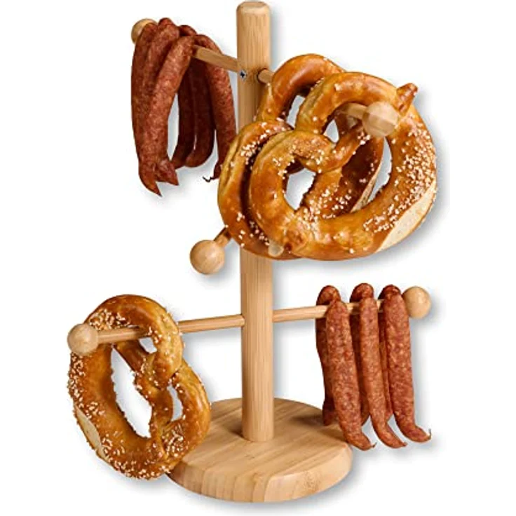 KESPER | Brez'n- und Wurstständer, 6-armig, Material: Bambus, Maße: Ø 15 cm/Höhe: 37 cm, Farbe: Braun | 58615 – Bild 2