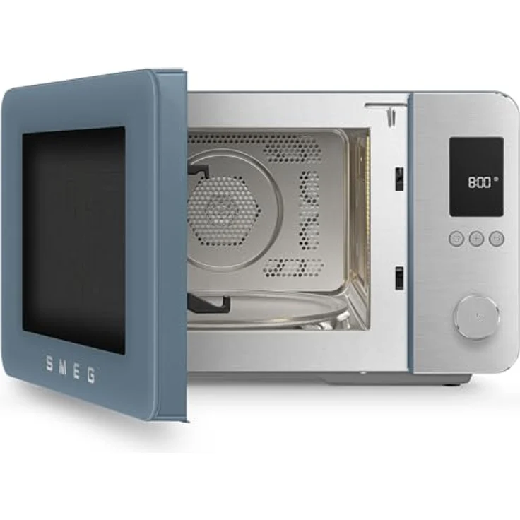 Smeg MOC02SBMEU Kombi-Mikrowelle in Storm Blue, 9 Garfunktionen, Inverter-Technologie, 25 Automatikprogramme – Bild 2