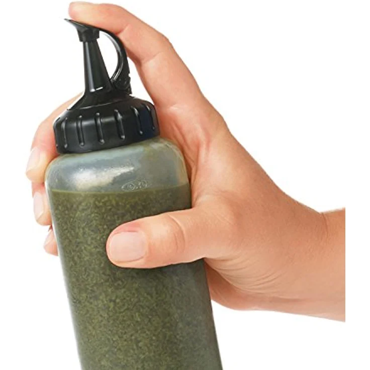 OXO Good Grips Mittelgroße Küchenchef Quetschflasche, Kunststoff, Transparent – Bild 6