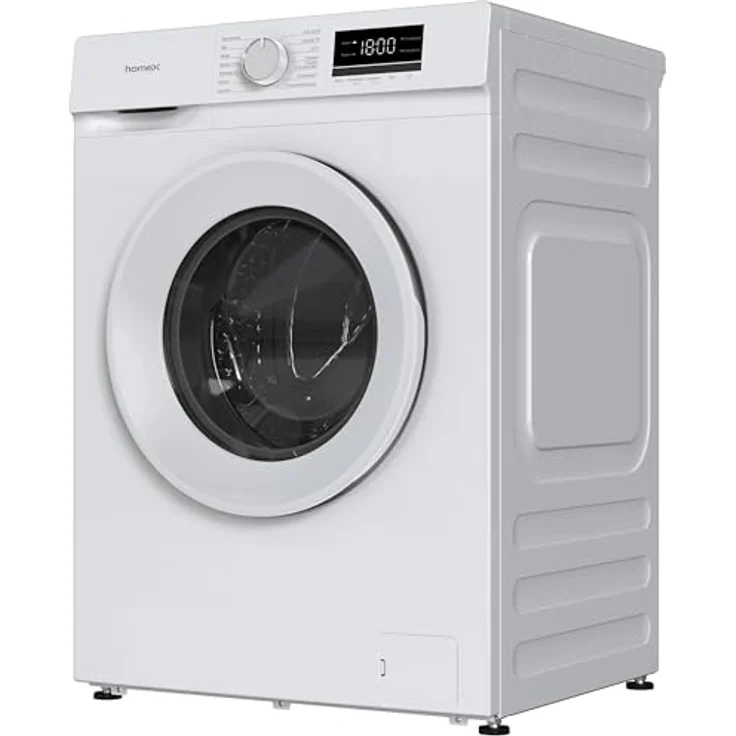homeX WF610K1A-W Waschmaschine 6 kg, Frontlader, 1.000 U/Min, AquaStop, Inverter Motor, 14 Programme, 39 cm Tiefe, weiß – Bild 13