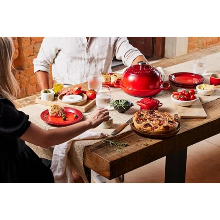 Le Creuset Signature Brot Bräter aus Gusseisen, 24cm, kirschrot – Bild 10