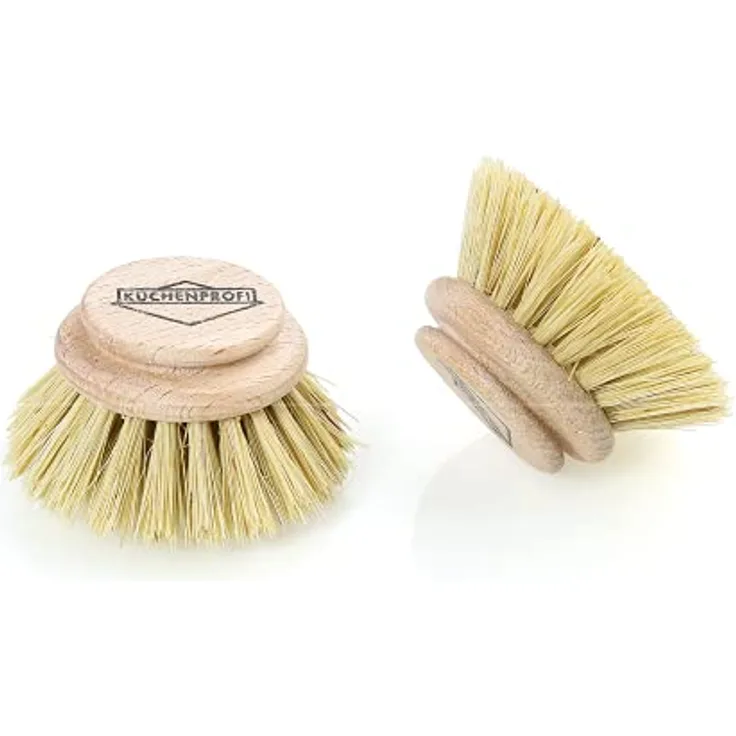 Küchenprofi Zwei Ersatzbürsten zu Spülbürste, Holz, Beige, 4 x 4 x 4 cm, 2-Einheiten, K1109430002