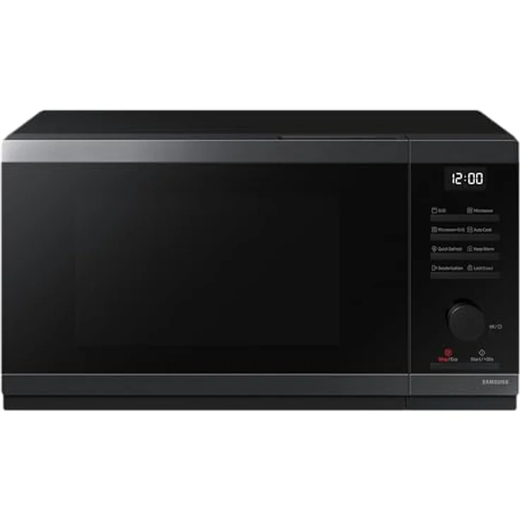 Samsung MG23DG4524AGE1 Mikrowelle mit Grill, 23 l, 800 W, Schwarz - Ölfreie Zubereitung, Eco-Modus, Schnelles Auftauen – Bild 1