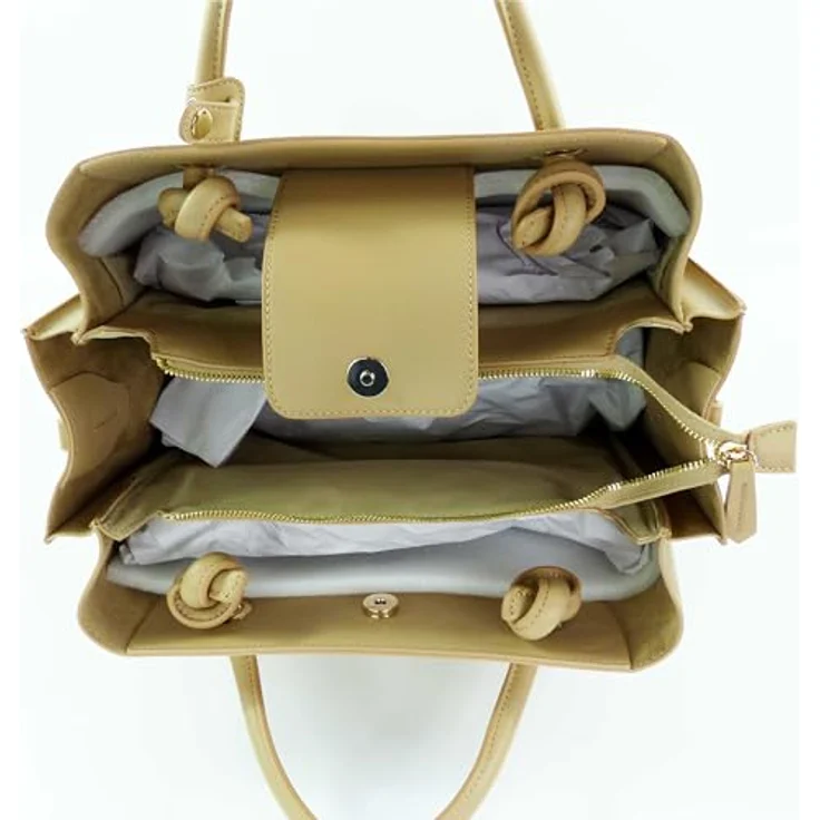 Valentino Alexia Summer Shopper Tasche, 35 cm, braun, 100% Bast – Bild 5