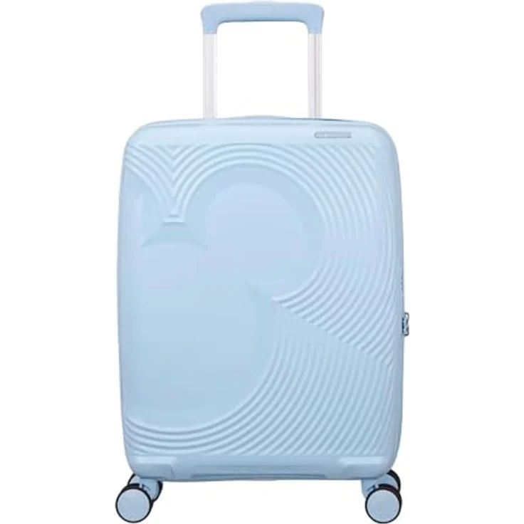 American Tourister Mickey Magic Handgepäck Koffer 55 x 40 x 20/23 cm, Hartschalen Kabinentrolley mit 37/44 L, leichtgängige Rollen, Pastellblau (Mickey Pastel Blue) – Bild 1