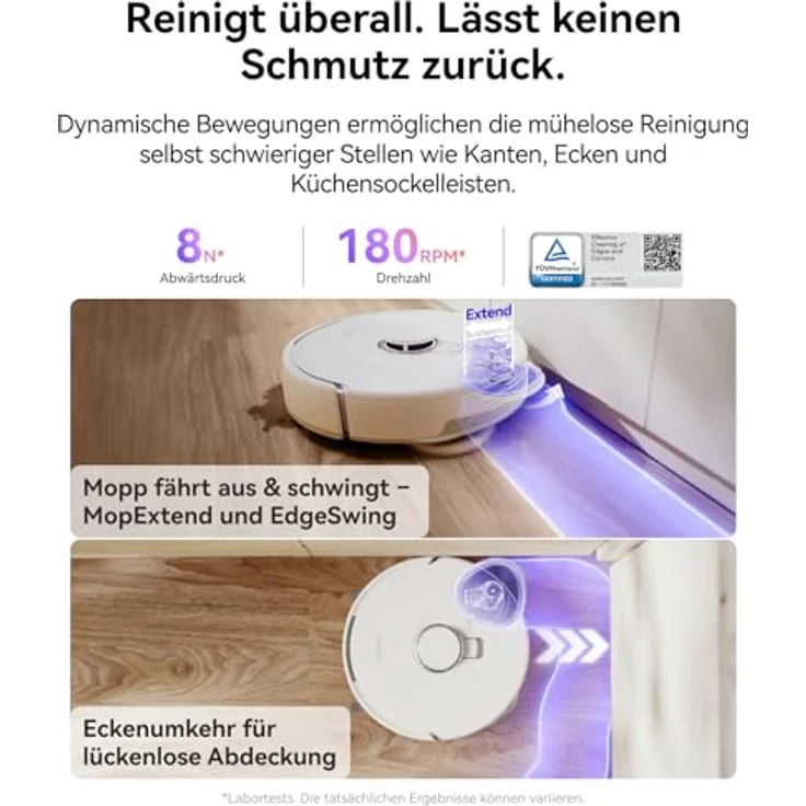 Narwal Freo Z10 Saugroboter, 15.000 Pa, Anti-Tangle-Seitenbürste, Kantenreinigung, LiDAR 4.0 Sensor mit automatischer Staubbehälter-Selbstentleerung – Bild 4