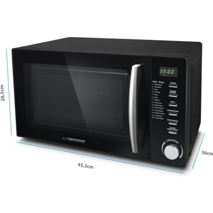 Esperanza EKO010 Cocinero Mikrowellenherd, Mikrowelle, Schwarz – Bild 3