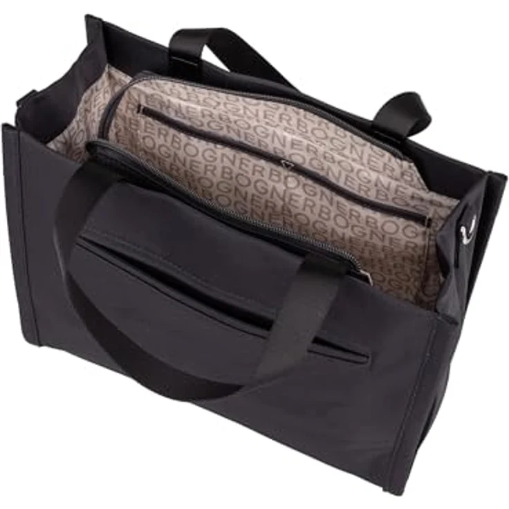 Bogner Maxon Shopper Tasche, 30 cm, grau, 100% Nylon – Bild 4