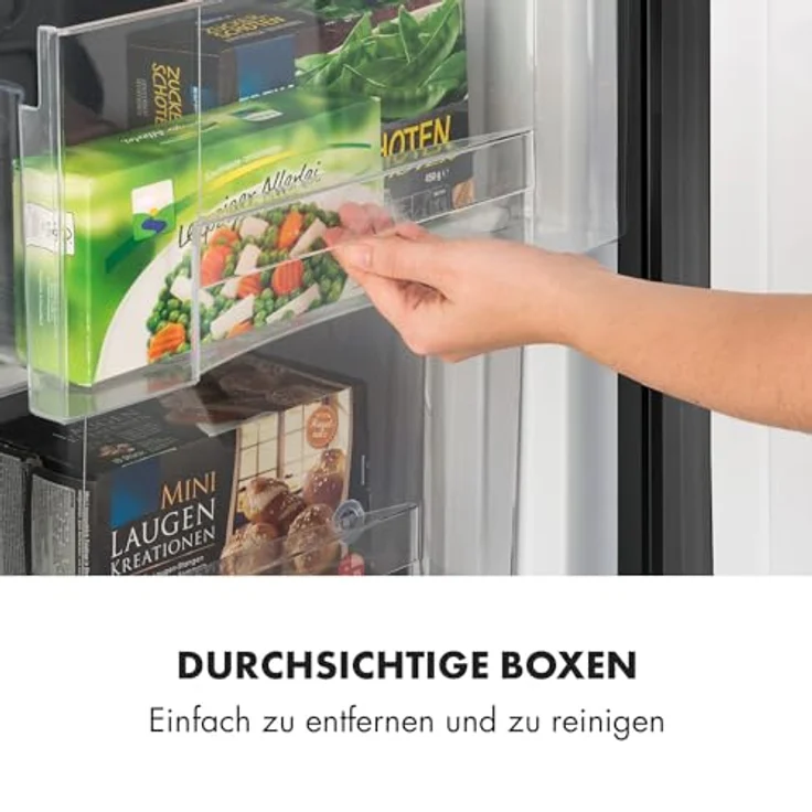 Klarstein Mini Gefrierschrank, Klein & Leise, Freistehender Gefrierschrank, 80L, Eiswürfelform & Eisschaber, Effiziente Gefrierschränke, Kompakter Freezer – Bild 3
