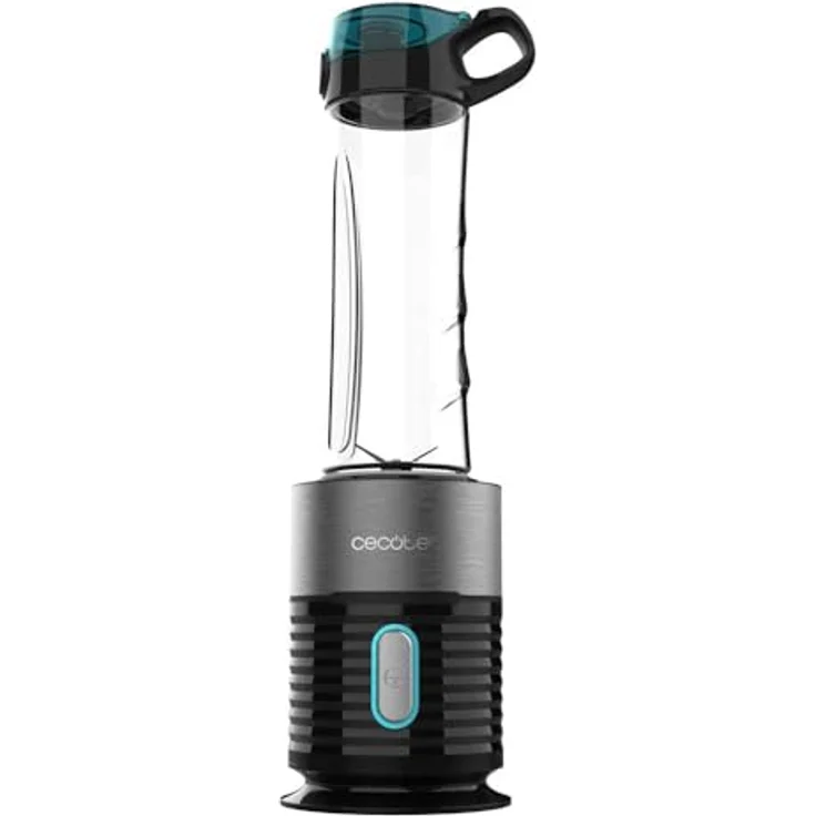 Cecotec Power Titanium 650 EasyGo Inox, Einzel-Standmixer mit 650W, 4-Klingen-Messer mit schwarzer Titanbeschichtung, inkl. 2 Kühlschläuche und 2 robuste 600ml-Becher – Bild 2