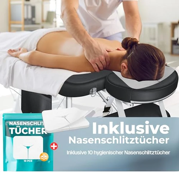 KESSER Massageliege, Mobile & höhenverstellbare 3 Zonen Massagebett, Wasser- und Ölresistent – Bild 6