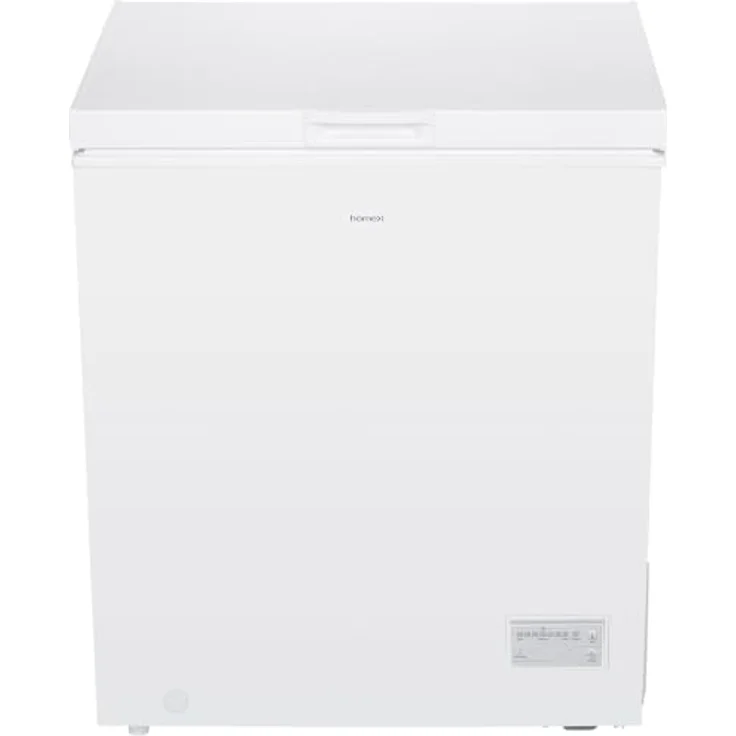 homeX FT1421-W Gefriertruhe, 142 Liter, 4-Sterne Gefrieren, leise 38 dB, inklusive Ablagekorb, kompakte Maße 70,5 x 85 x 56 cm – Bild 11