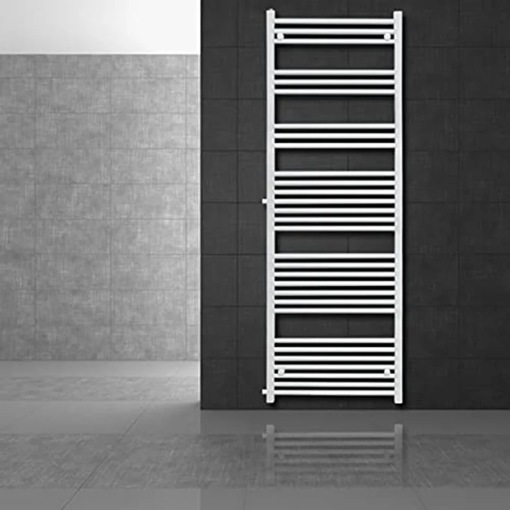 LuxeBath Renovierungsheizkörper Austausch 600x1800 mm Weiß, Badheizkörper gerade mit Seitenanschluss, Nabenabstand 900 mm, Heizkörper Handtuchwärmer Handtuchtrockner Handtuchheizkörper Handtuchheizung – Bild 1