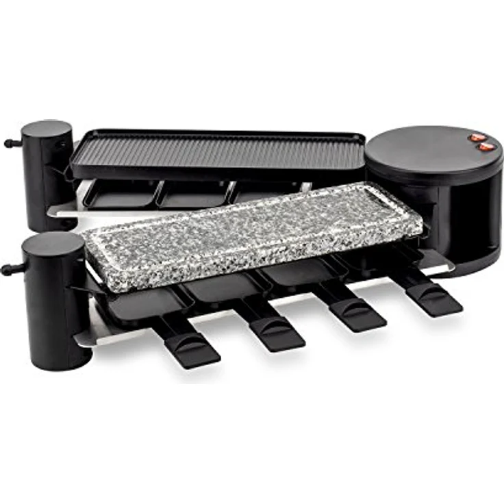 H.Koenig RP360 Raclette - 8 Personen - 4 Funktionen - 360° Drehgelenk - klappbar - 1200 W – Bild 3