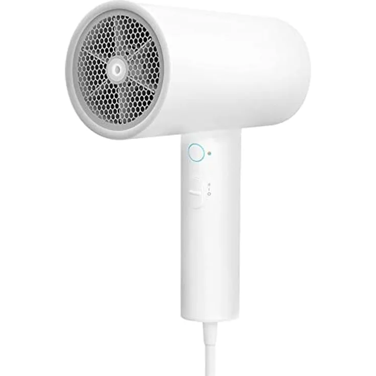 Der Xiaomi Mi Ionic Haartrockner trocknet schnell und verhindert Feuchtigkeitsverlust bei weißem Haar