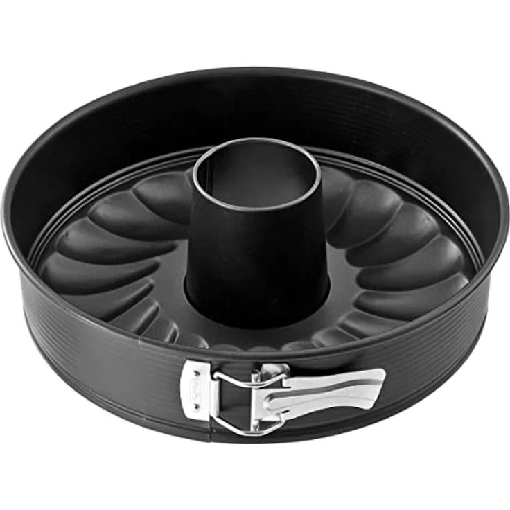 Zenker Springform Flach- und Rohrboden Ø 28 cm Backform mit 2 Böden, Profi-Kuchenformen-Set, mit hochwertiger Antihaftbeschichtung, einfaches Entformen für saftige Kuchen und Torten, Menge: 1 Stück – Bild 5