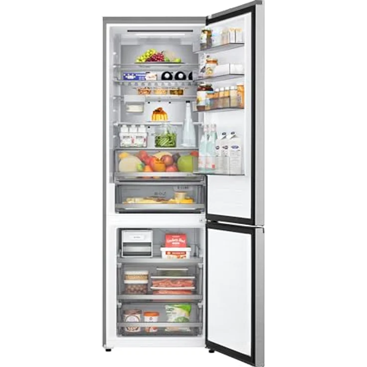 LG GBBW726AMB, Kühl-Gefrierkombination mit 465 l Volumen, Energieeffizienz A, Fresh Zone Fach, Silber – Bild 2