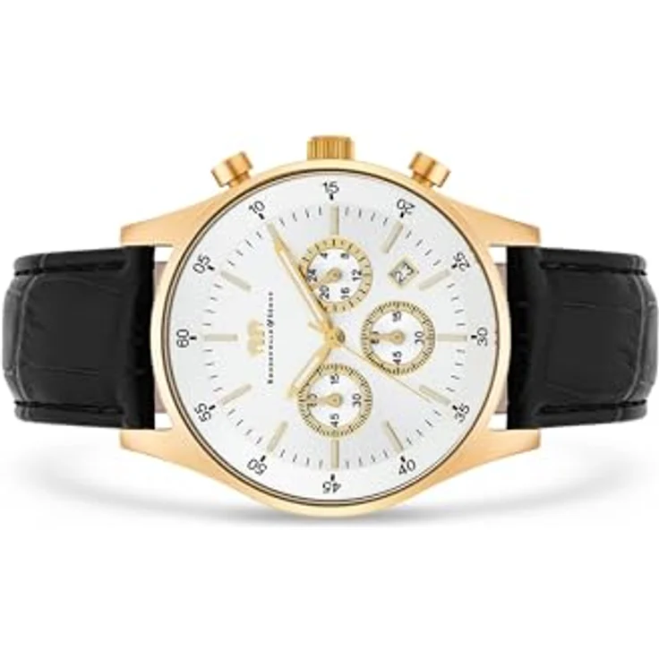 Rhodenwald & Söhne Chronograph Goodwill schwarz, aus Edelstahl, Quarzwerk, Herren – Bild 5