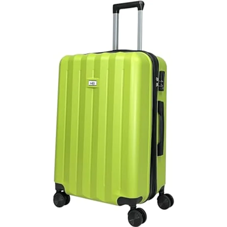 MY TRAVEL BAG ABS Hartschalen-Koffer Trolley Reisekoffer Tasche (Handgepäck-Mittel-Groß-Set) Zwillingsrollen (Grün, Handgepäck (55cm))
