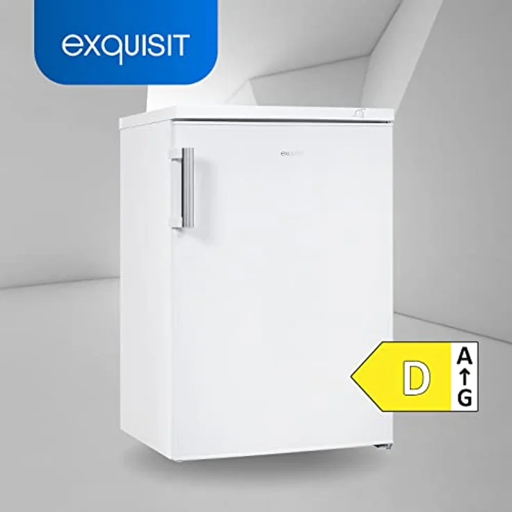 Exquisit GS81-H-010D Gefrierschrank, freistehend, weiß, Breite 56 cm, Energieklasse D – Bild 3