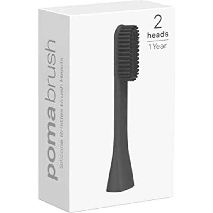PomaBrush Silikon Bürstenköpfe - carbon