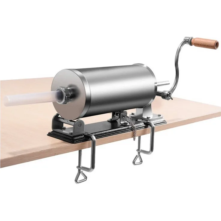 COSTWAY Wurstfüllaufsatz, Wurstfüller, inkl. 4 Füllrohre, 3,6L, Edelstahl, Küchengeräte-Zubehör