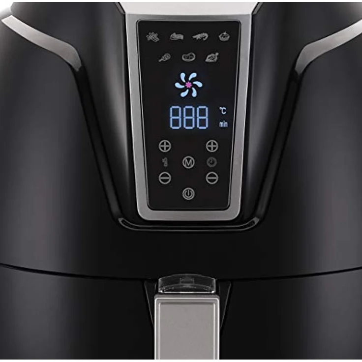 LMG Germany Heißluftfritteuse GLA610, 1400 W, 3,2 L, Touchdisplay, 7 Programme, leise, A+, spülmaschinenfest, bis 200 °C – Bild 8