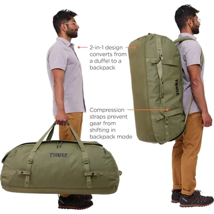 Thule Chasm Weekender Reisetasche 86 cm, olivine, 100% Polyester, ideal für Reisen und Sport – Bild 5