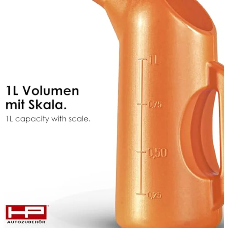 HP-AUTOZUBEHÖR Messbecher Kunststoff-Meßkanne 11370, öl- und säurebeständig mit Maßanzeige und großer Einfüllöffnung, lebensmittelecht und kraftstoffresistent – Bild 3