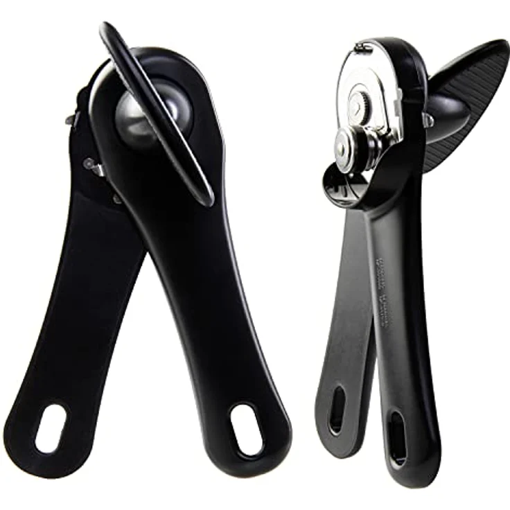 wenco premium Sicherheitsdosenöffner, Für Rechts- und Linkshänder, Länge: 17 cm, Kunststoff/Rostfreier Edelstahl, Schwarz – Bild 2