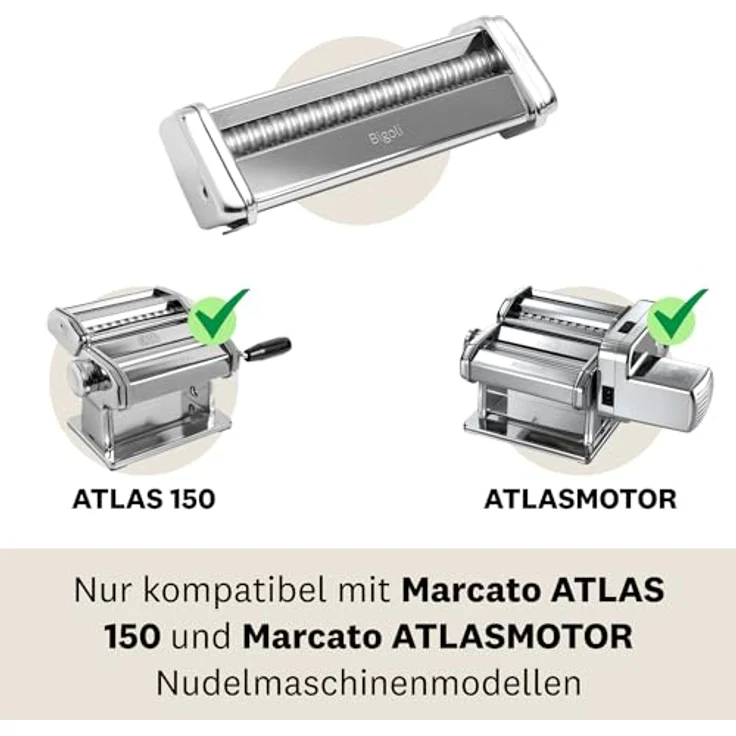 Marcato Zubehörteil für Atlas 150 Silber Trenette-23x20x16cm Stahl – Bild 6