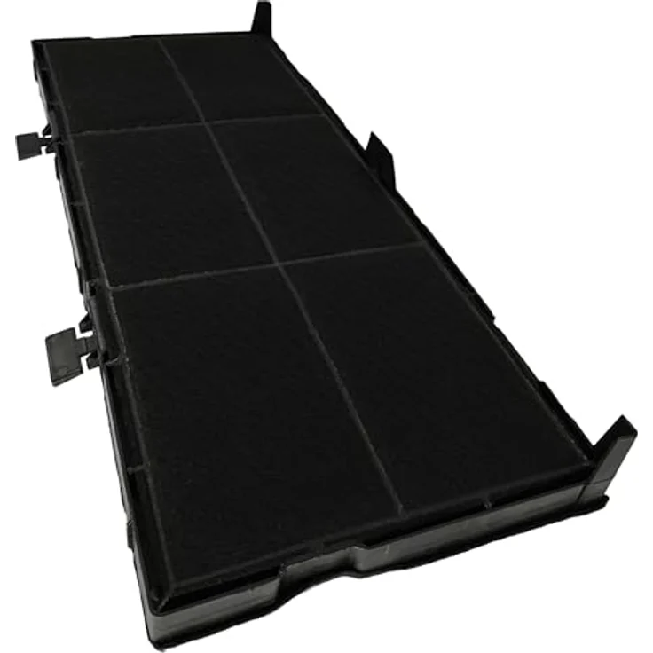 vhbw Aktivkohlefilter für Bosch DFL064W53, DED4652XMK00, DFR067A50 Dunstabzugshaube - Aktivkohle / Kunststoff / Filz-Vlies, schwarz – Bild 3