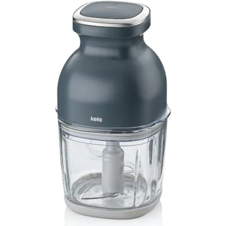 KELA Elektrischer Zerkleinerer, Glas, 0,8 l, dunkelgrau, ergonomisches Design, robustes Material, praktische Größe – Bild 1