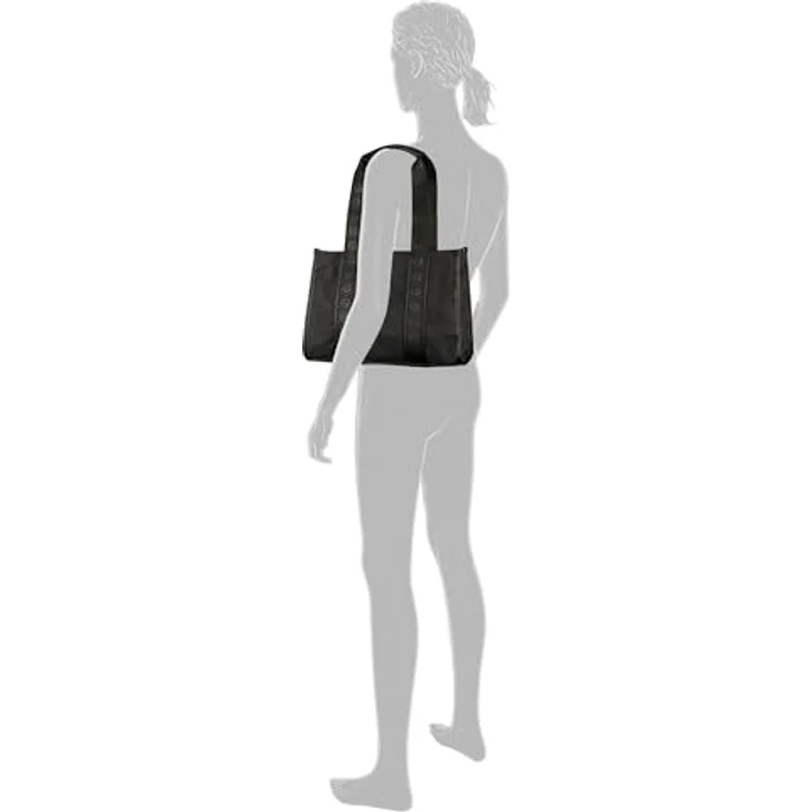 Tom Tailor Yara Shopper Tasche, 37 cm, schwarz, 100% Polyurethan – Bild 3