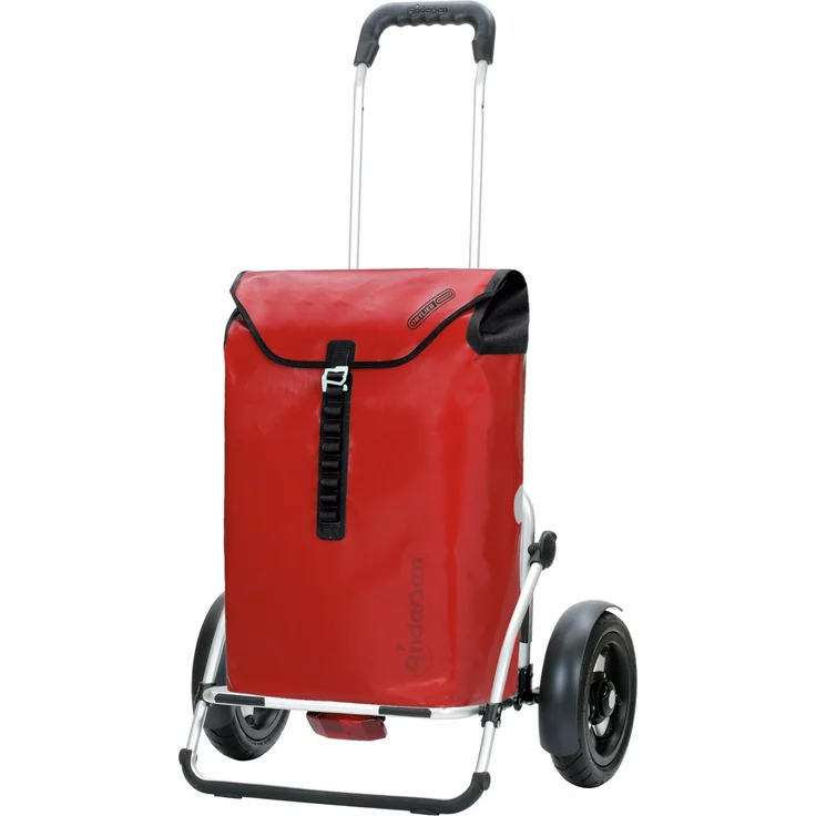 Andersen Royal Shopper Plus Ortlieb Einkaufstrolley 65 cm mit Lufträdern, Rot – Bild 1
