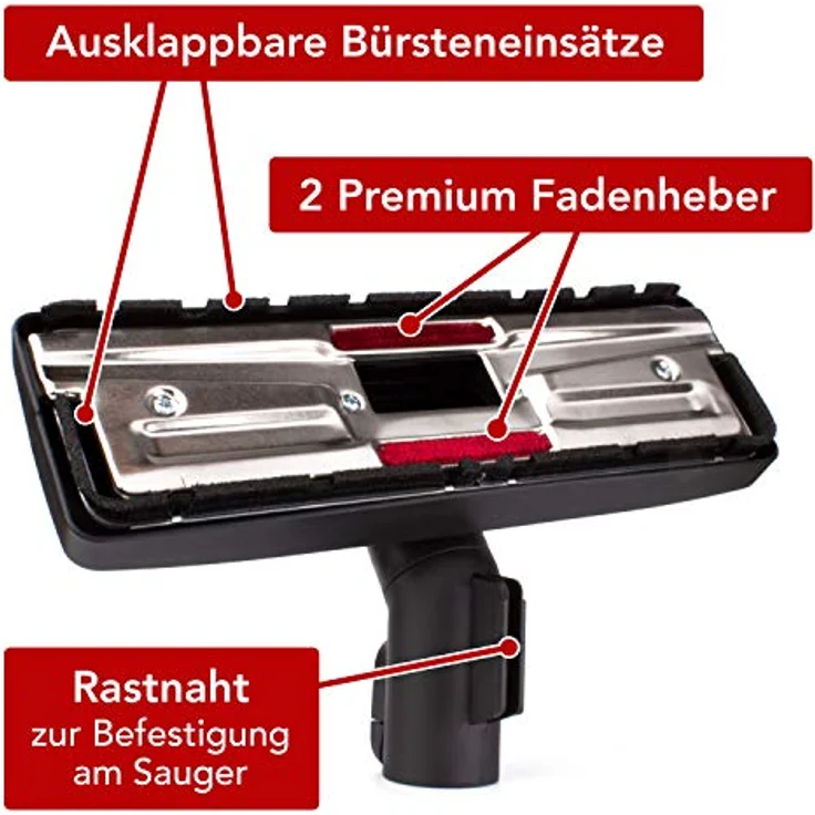 Maxorado Staubsauger Bodendüse Kombidüse mit Rastnaht Parkfunktion zb Ersatz für Miele S8340 S8330 s8430 s8440 Tango Plus airteq Powerline Ecoline Cat Dog Complete EcoTeQ Staubsaugerdüse Bürste – Bild 4