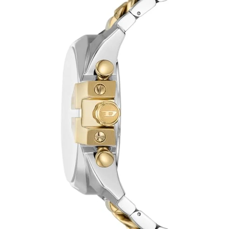 Diesel DZ4672, Herren Analog Quarz Uhr mit Edelstahl Armband, 51-mm-Gehäuse, Bicolor Zifferblatt, wasserdicht bis 100 m – Bild 3