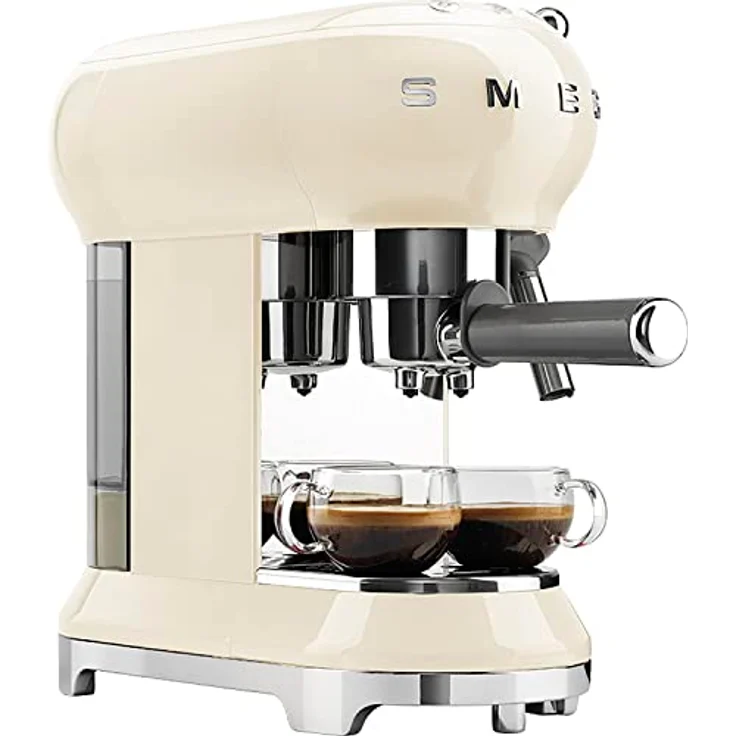 Smeg Espressomaschine 50er Retro Style, creme – Bild 3