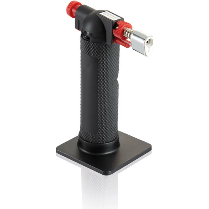 Leifheit Küchen Flambierer, einfach und sicher zu bedienender Gasbrenner, vielseitiger Bunsenbrenner gefüllt mit herkömmlichem Butangas, ProLine-Serie