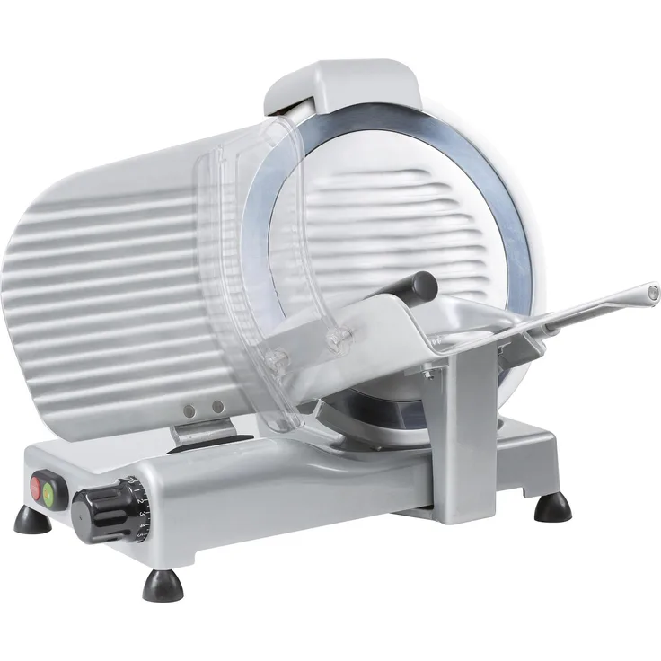 RGV Desy AF 300 F, Elektrische Aufschnittmaschine 180 W aus Aluminium, grau, für Wurst, Käse, Brot und Fisch