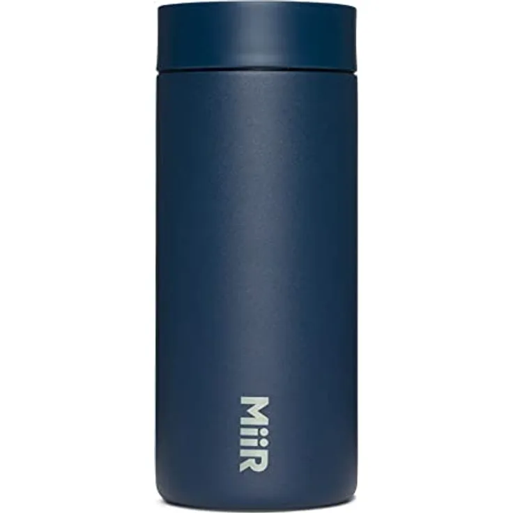 MiiR 360 Traveler, doppelwandiger, vakuumisolierter Edelstahlbecher mit auslaufsicherem 360-Grad-Deckel für heiße und kalte Getränke, Edelstahl