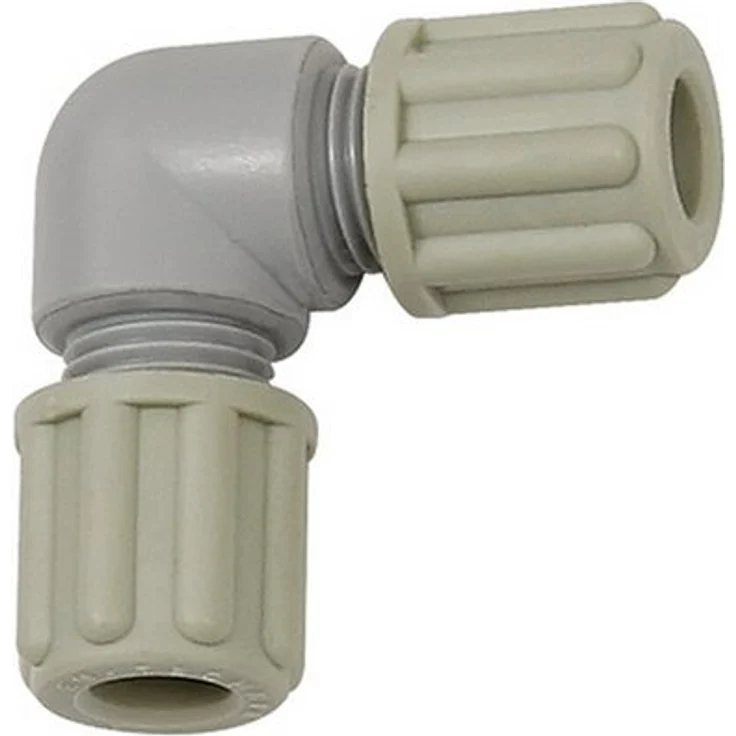 RIEGLER Winkel-Schlauchverbindung für Schlauch 4/6 mm, PA, max. 10 bar, UV-stabilisiert, chemisch beständig