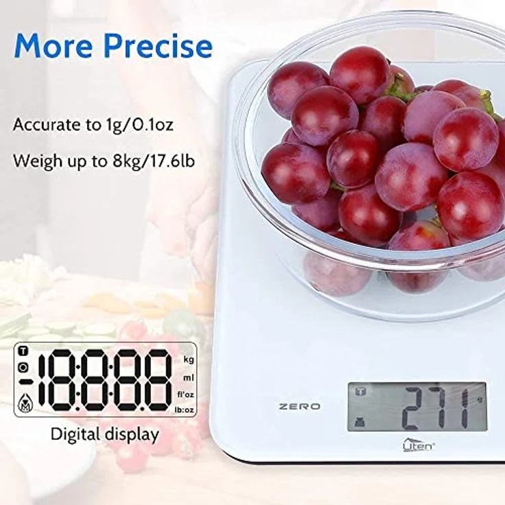 Uten Taschenwaage 100g/0,01g Digitale Feinwaage mit 4 Einheiten und PCS Briefwaage Goldwaage – Bild 3