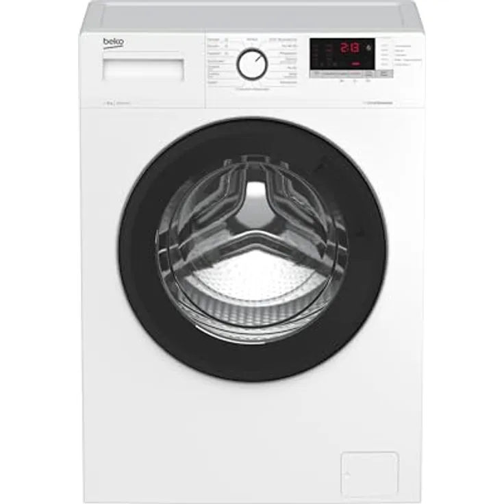 Beko WLM81434NPSA Waschmaschine, 8 kg, SteamCure, AddXtra-Nachlegefunktion, 1400 U/min, Hygiene+, allergikergeeignet, Weiß