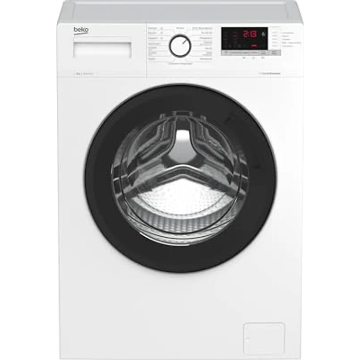 Beko WLM81434NPSA Waschmaschine, 8 kg, SteamCure, AddXtra-Nachlegefunktion, 1400 U/min, Hygiene+, allergikergeeignet, Weiß – Bild 1