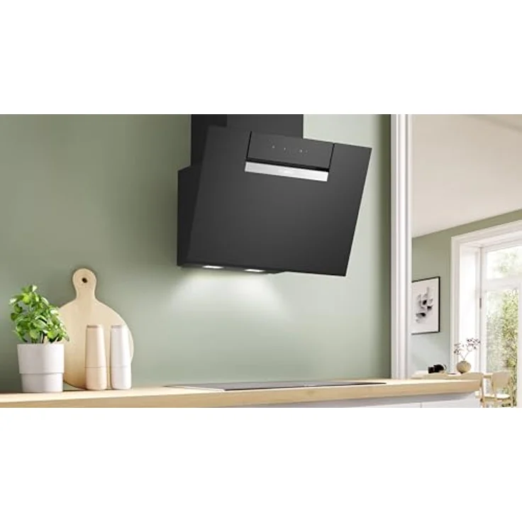 Bosch DWK67FN60 Serie 4 Smarte Dunstabzugshaube 60 cm Klarglas schwarz bedruckt Automatische Anpassung an Kochfeld Steuerung über Kochfeld Einstellbare Farbtemperatur - Preisvergleich – Bild 5