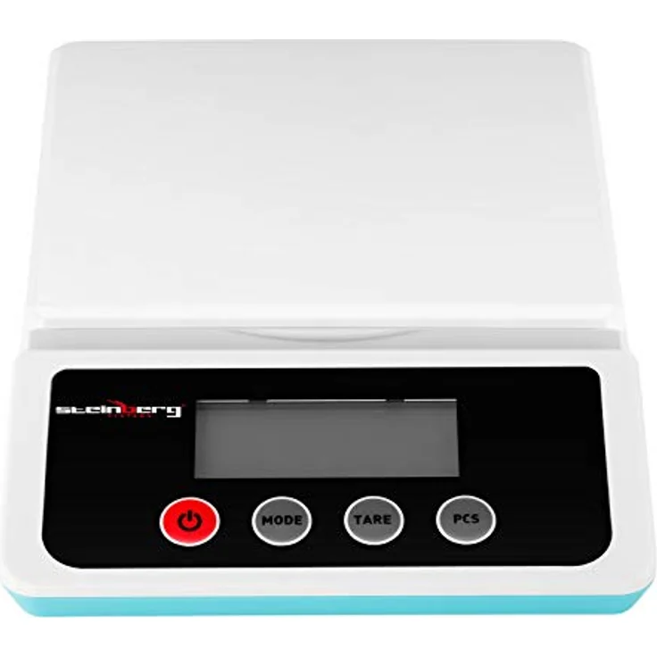Steinberg Systems SBS-LW-10000 Präzisionswaage bis 10 kg / 1g Feinwaage Digitalwaage LCD Display, Küchenwaage in Silber – Bild 3