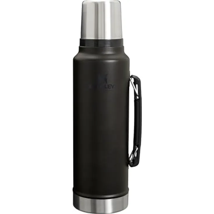 Stanley 1913 Classic Legendary Thermosflasche 1.4L, Edelstahl, hält 40 Stunden heiß oder kalt, BPA-frei, spülmaschinenfest, schwarz 2.0