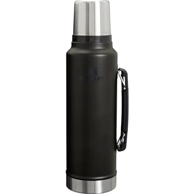 Stanley 1913 Classic Legendary Thermosflasche 1.4L, Edelstahl, hält 40 Stunden heiß oder kalt, BPA-frei, spülmaschinenfest, schwarz 2.0 – Bild 1