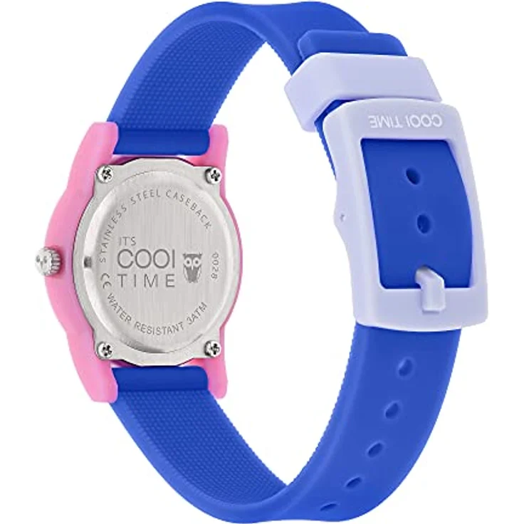 Cool Time Kids Armbanduhr mit Kunststoff Armband CT-0028-PQ, blau, Colorblocking-Design, japanisches Qualitätswerk – Bild 2